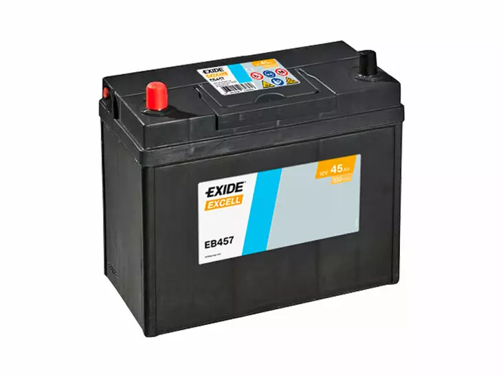Exide EB457 Excell käynnistysakku 12V 45Ah 330A +/- (JIS) - EXIDE käynnistysakut - 1815-EB457 - 1