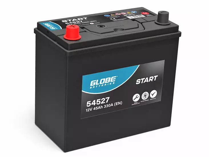 GLOBE SMF 45AH 238X128X225 +/- 330A EN - GLOBE käynnistysakut - 1806-54527 - 1