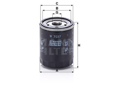 ÖLJYNSUODATIN MANN, SUBARU - Öljynsuodattimet - 1482-W7037 - 1