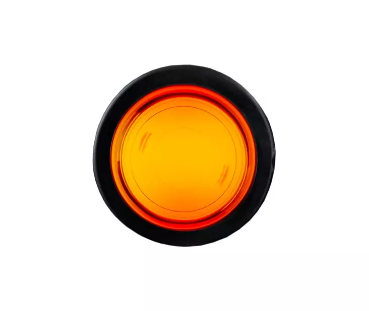 Strands Super Dark Viking led-äärivalo - Keltainen 12-24V - Kumivarsi äärivalot - 1605-830427 - 1