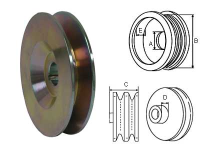 HIHNAPYÖRÄ 15-17/90MM 1X13MM - Hihnapyörät 13mm - 2915-135058 - 1