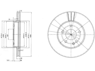 JARRULEVY DELPHI, 2 KPL / PKT, ETU, MERCEDES - Jarrulevyt - BG2768 - 1