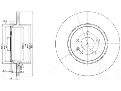 JARRULEVY DELPHI, 2 KPL / PKT, TAKA, MERCEDES - Jarrulevyt - BG3728 - 1