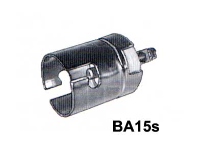 LAMPUNKANTA BA15S 1-RUUVI - Polttimon metallikannat - 1605-170138 - 1
