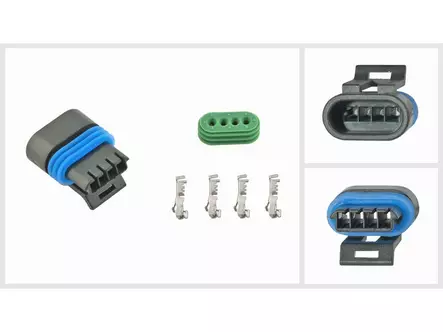 LIITINSARJA, 4-PIN, 1 KPL - Pistokkeet, rasiat 4-nap. - 1571-60218 - 1