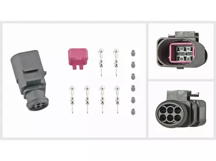 LIITINSARJA, 6-PIN, 1 KPL - Pistokkeet, rasiat 6-nap. - 1571-60268 - 1