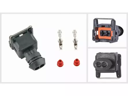 LIITINSARJA, FIAT/MB/KIA/BMW/VAG, 2-PIN, 1K - Pistokkeet, rasiat 2-nap - 1571-60308 - 1