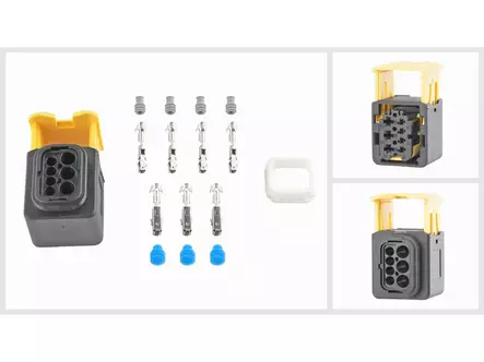 LIITINSARJA, MERCEDES / DAF / SCANIA, 7-PIN, 1 KPL - Pistokkeet, rasiat 7-nap. - 1571-60348 - 1