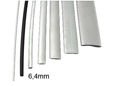 Liimakutistesukka 1,22m 6,4mm musta - Kutistesukat - 02473008 - 2