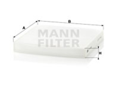 RAITISILMASUODATIN MANN, HONDA - Raitisilmasuodattimet - 1482-CU2358 - 1