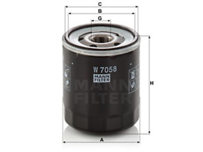 ÖLJYNSUODATIN MANN, PSA, OPEL, TOYOTA - Öljynsuodattimet - 1482-W7058 - 1