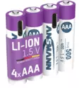 Ansmann AAA 1,5V 500Mah Li-Ion akkuparisto (ladattava) - AAA paristot - 1311-0028 - 1