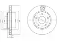 JARRULEVY DELPHI, 2 KPL / PKT, ETU, MITSUBISHI LANCER - Jarrulevyt - BG4258 - 1