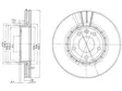 JARRULEVY DELPHI, 2 KPL / PKT, ETU, NISSAN PRIMASTAR / OPEL VIVA - Jarrulevyt - BG3768 - 1