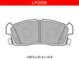 JARRUPALASARJA DELPHI, ETU, CITROËN / MITSUBISHI / PEUGEOT # - Jarrupalasarjat - LP2258 - 1