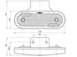 Was led-äärivalo keltainen 114x40mm - 12/24V / Asennusjalka - Keltaiset äärivalot - 1606-27868 - 4