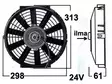 VAPAATUUL. 24V/12'' PUHALT - Vapaatuulettimet, yleismallit - 9000-1218 - 1