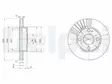 JARRULEVY DELPHI, 2 KPL / PKT, ETU, MAZDA 323 - Jarrulevyt - BG3508 - 2