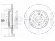 JARRULEVY DELPHI, 2 KPL / PKT, ETU / TAKA, FORD GALAXY / SEAT - Jarrulevyt - BG3518 - 2