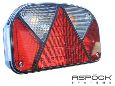 Aspöck Multipoint II peräkärryn takavalo oikea 5-nap - Halogen perävaunuvalaisimet - 1608-4678 - 1