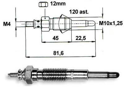 HEHKU 10.5V GM-502 PZ-33 - Hehkutulpat - 8040-0628 - 1