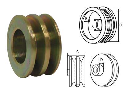 HIHNAPYÖRÄ 1126 600 540 - Hihnapyörät 10mm - 2901-135178 - 1