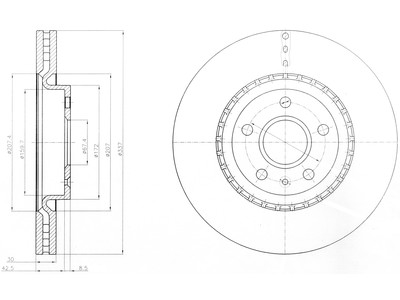 JARRULEVY DELPHI, 1 KPL / PKT, ETU, OPEL - Jarrulevyt - BG9068 - 1