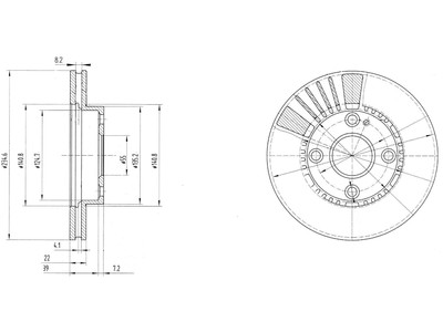 JARRULEVY DELPHI, 2 KPL / PKT, ETU, MAZDA 323 - Jarrulevyt - BG3508 - 1
