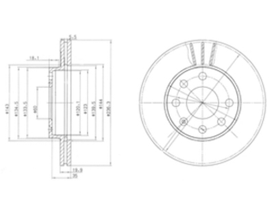 JARRULEVY DELPHI, 2 KPL / PKT, ETU - Jarrulevyt - BG2278 - 1