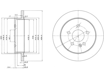 JARRULEVY DELPHI, 2 KPL / PKT, TAKA, MERCEDES - Jarrulevyt - BG3398 - 1