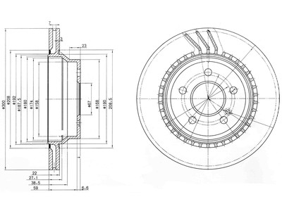 JARRULEVY DELPHI, 2 KPL / PKT, TAKA, MERCEDES - Jarrulevyt - BG3758 - 1