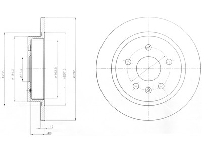 JARRULEVY DELPHI, 2 KPL / PKT, TAKA, OPEL INSIGNIA / SAAB 9-5 / - Jarrulevyt - BG4188 - 1