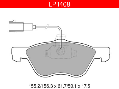 JARRUPALASARJA DELPHI ETU, ALFA, LANCIA - Jarrupalasarjat - LP1408 - 1