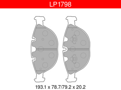 JARRUPALASARJA DELPHI ETU, BMW - Jarrupalasarjat - LP1798 - 1