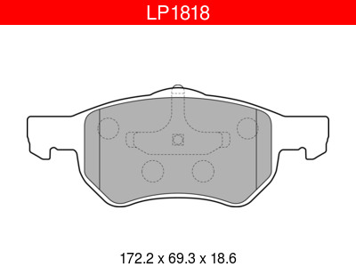 JARRUPALASARJA DELPHI ETU, CHRYSLER - Jarrupalasarjat - LP1818 - 1