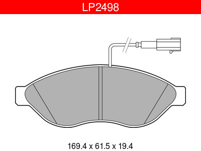JARRUPALASARJA DELPHI, ETU, CITROËN / FIAT / PEUGEOT - Jarrupalasarjat - LP2498 - 1