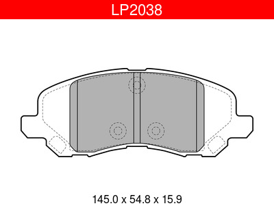 JARRUPALASARJA DELPHI ETU, DODGE - Jarrupalasarjat - LP2038 - 1