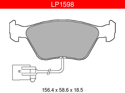 JARRUPALASARJA DELPHI ETU, FORD - Jarrupalasarjat - LP1598 - 1