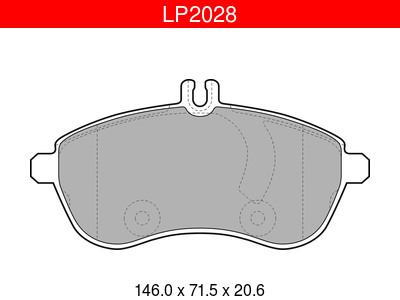 JARRUPALASARJA DELPHI ETU, MERCEDES SIS. PULTIT - Jarrupalasarjat - LP2028 - 1