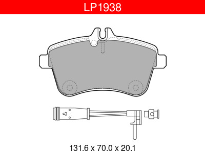 JARRUPALASARJA DELPHI ETU, MERCEDES - Jarrupalasarjat - LP1938 - 1