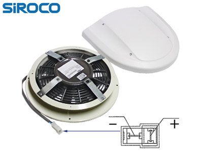 Siroco A3002 kattotuuletin valkoinen 12V - Kattotuuletus - 9000-19318 - 1