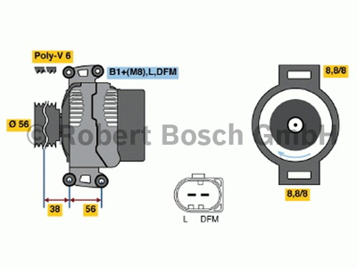 LATURI VAG 12V 140A - Laturit - 0124525088 - 1