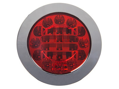 LED-TAKASUMUVALO 12/24V 155MM TRUCKLITE # - LED-pyöreät takavalot - 1608-6758 - 1