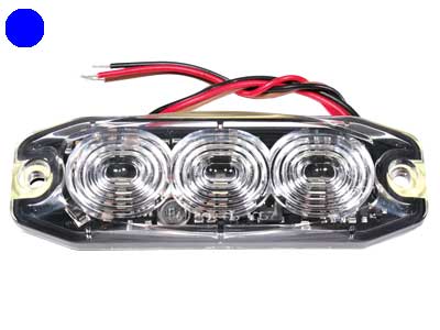 LED-TASOVILKKU R65 12/24V 3-LED SIN. 89X30X8MM - LED-tasovilkku - 1603-300638 - 1