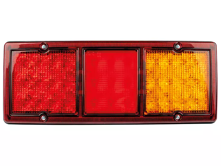 LED TAKAVALO 9-36V 3-KAMM. 326X130X68MM - LED-suorakaide takavalot - 1608-4858 - 2