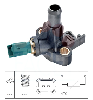 LÄMPÖTUNNISTIN (JÄÄHD.NESTE) FIAT - Lämpötilan tunnistimet neste, öljy, - 7901-94508 - 1