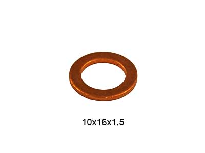 SUUTTIMEN POHJATIIVISTE 10X16X1,5 - O-renkaat, stefat, tiivisteet - 52308 - 1