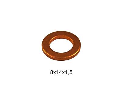 SUUTTIMEN POHJATIIVISTE 14X8X1,5 - O-renkaat, stefat, tiivisteet - 52368 - 1