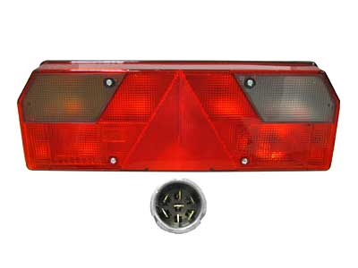 TAKAVALO PERÄV.EUROPOINT 420X149 VAS.PISTOKEELLA - RK perävaunuvalaisimet - 1608-4788 - 1