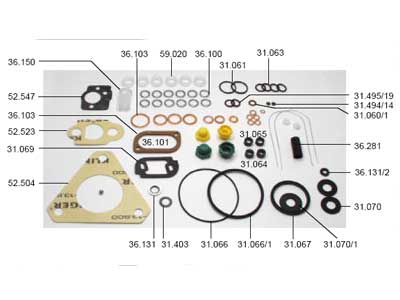 TIIVISTESARJA 7135-116 - Tiiviste ja korjaussarjat - 60058 - 1